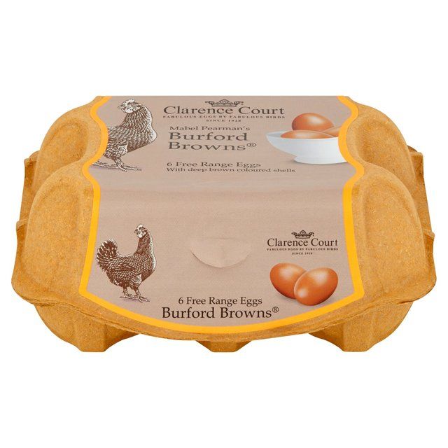 Clarence Court Burford Brown Medium Free Range Eggs   6 per pack