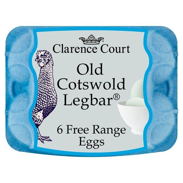 Clarence Court Cotswold Legbar Free Range Blue Assorted Eggs   6 per pack