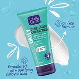 Clean &amp;amp; Clear Deep Action Oil Free Cream Face Wash   150ml