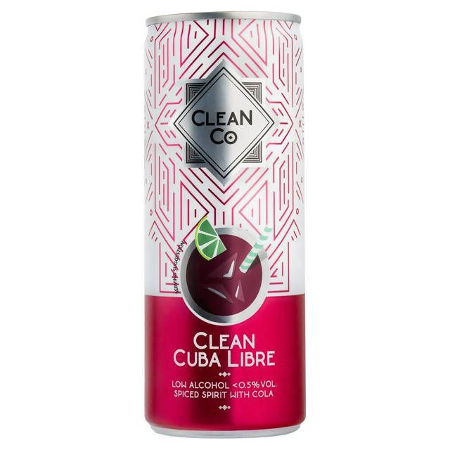 CleanCo Clean Cuba Libre Non Alcoholic Spiced Spirit with Cola 250ml