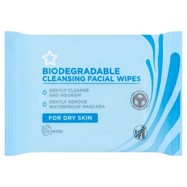 Cleansing Bio Face Wipes Dry Skin x25