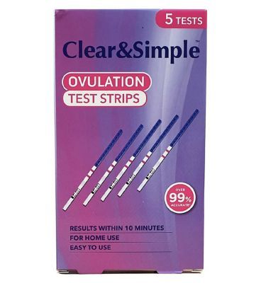 Clear &amp;amp; Simple Ovulation Test Strips - 5 Tests