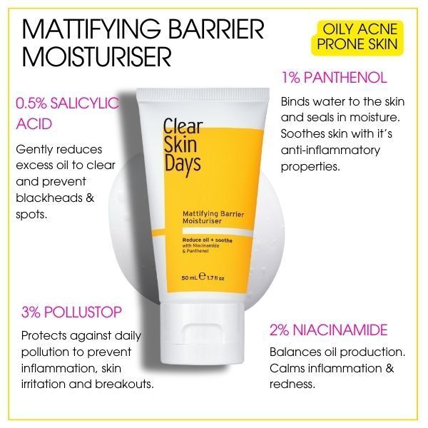 Clear Skin Days Mattifying Barrier Moisturiser 50ml