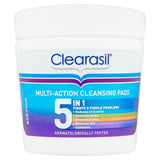 Clearasil 5 in 1 Multi-Action Acne Face Cleansing Pads   65 per pack