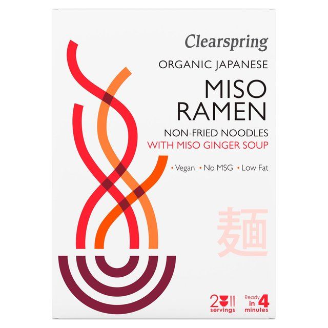 Clearspring Japanese Miso Ramen Noodles with Miso Ginger Soup   210g