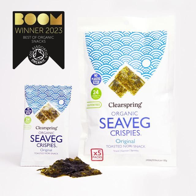 Clearspring Organic Seaveg Crispies Multipack - Original   5 x 4g