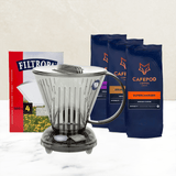 Clever Dripper Starter Pack with Whole Bean Coffee 600g - British product