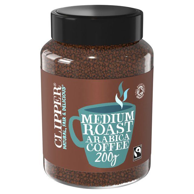 Clipper Fairtrade Organic Instant Medium Roast Arabica Coffee