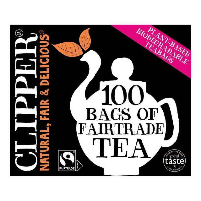 Clipper Fairtrade Tea x100 Tea Bags 312g