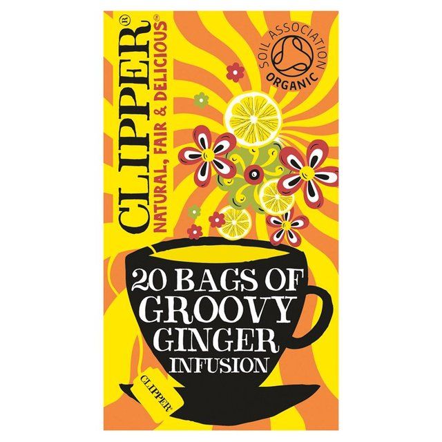 Clipper Groovy Ginger, Hemp, Lemongrass &amp;amp; Ginger Organic Infusion Default Title