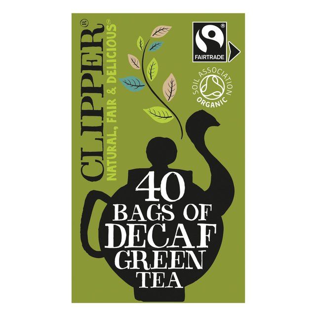 Clipper Organic &amp;amp; Fairtrade Decaffeinated Green Tea   40 per pack