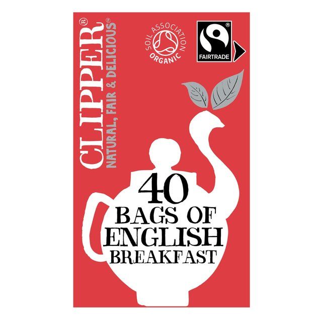 Clipper Organic &amp;amp; Fairtrade English Breakfast Tea   40 per pack