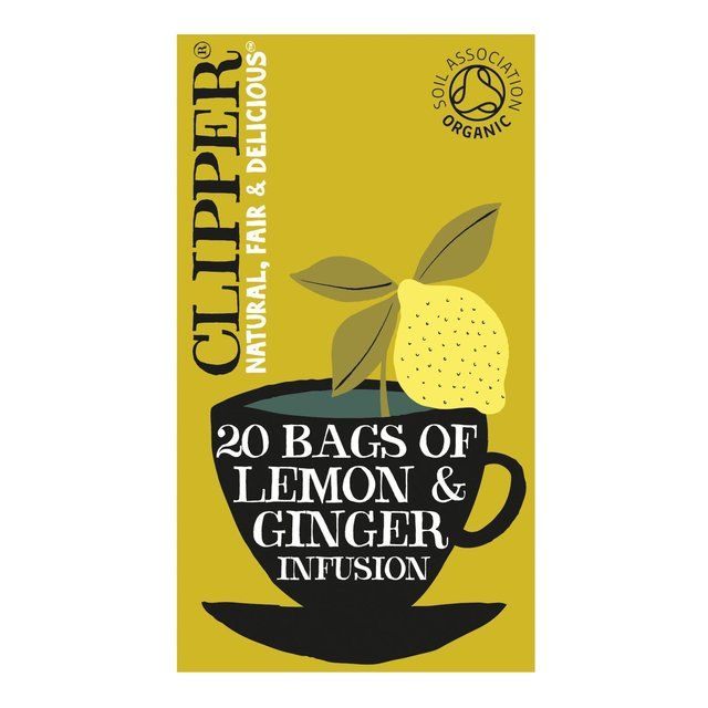 Clipper Organic Lemon &amp;amp; Ginger Infusion   20 per pack