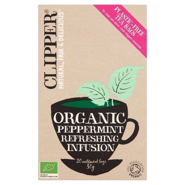 Clipper Organic Peppermint Tea Bags Infusion   20 per pack