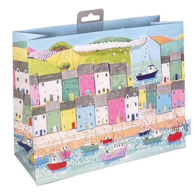 Coastal Cottages Medium Gift Bag