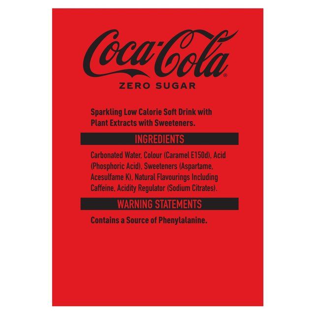 Coca-Cola Zero Sugar   18 x 330ml