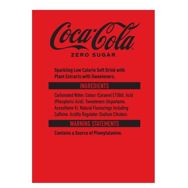 Coca-Cola Zero Sugar   6 x 250ml