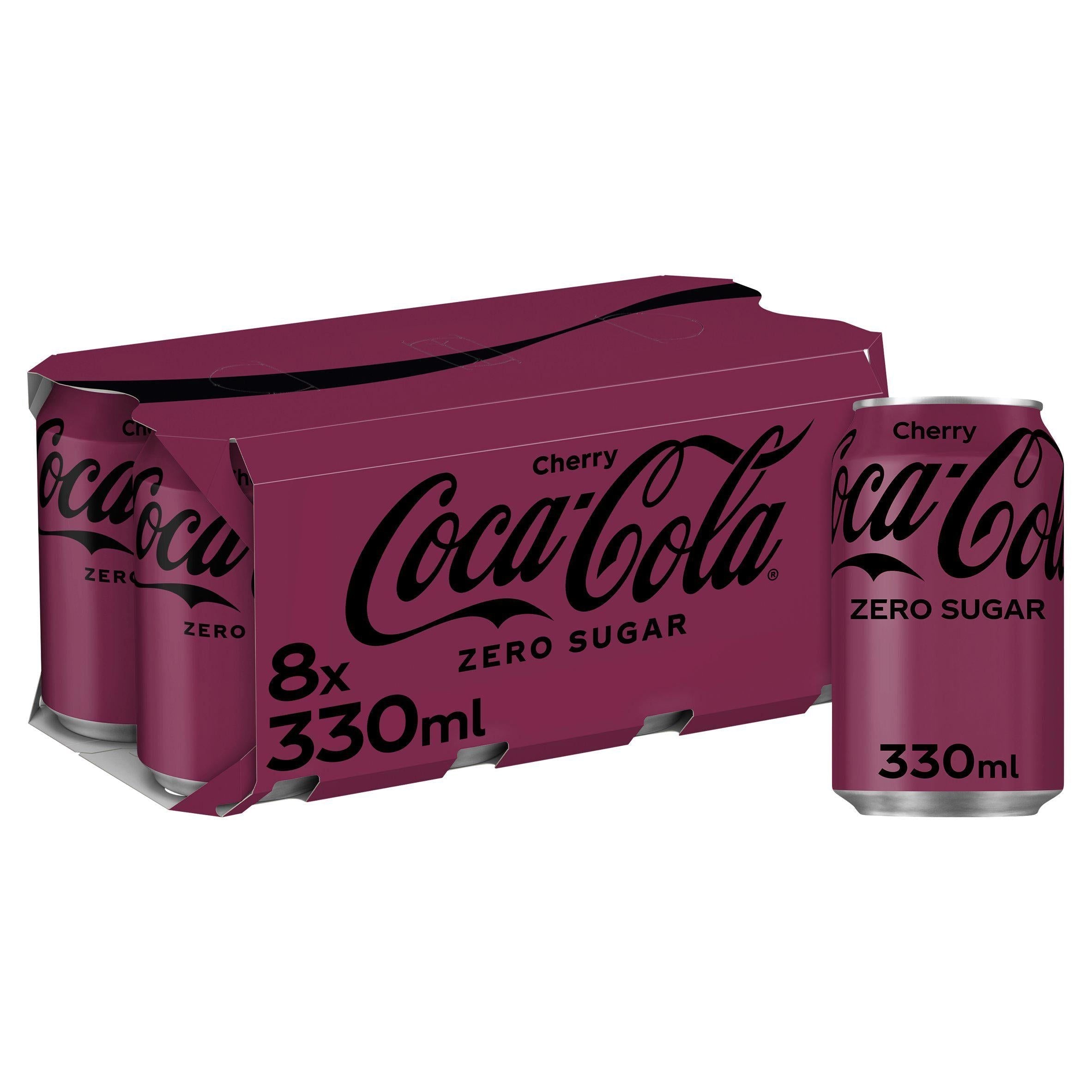 Coca Cola Zero Sugar Cherry 8x330ml