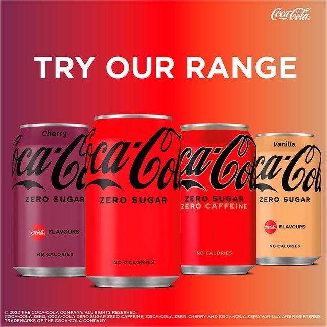 Coca-Cola Zero Sugar Vanilla   8 x 330ml