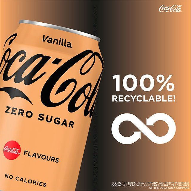 Coca-Cola Zero Sugar Vanilla   8 x 330ml