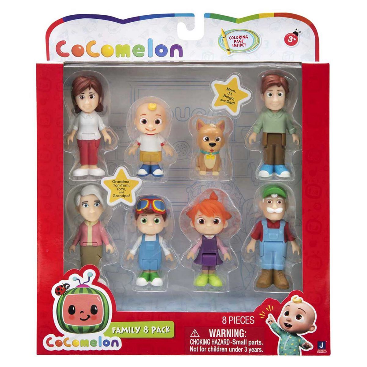 Cocomelon 8 Figure Pack Family