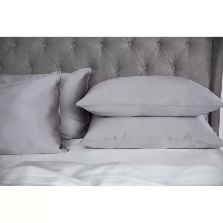 Cocoonzzz 100% Mulberry Silk Platinum Grey Pillowcase