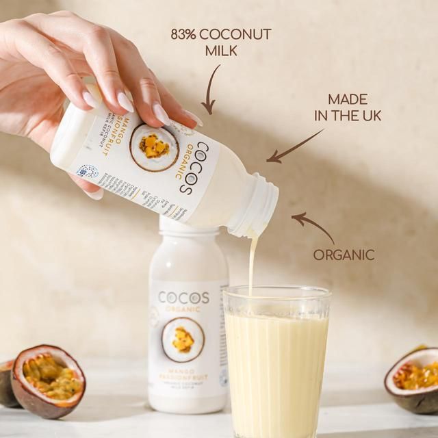 COCOS Organic Mango and Passionfruit Coconut Kefir Drink   200ml