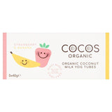 COCOS Organic Strawberry and Banana Coconut Yoghurt Tubes   5 x 40g