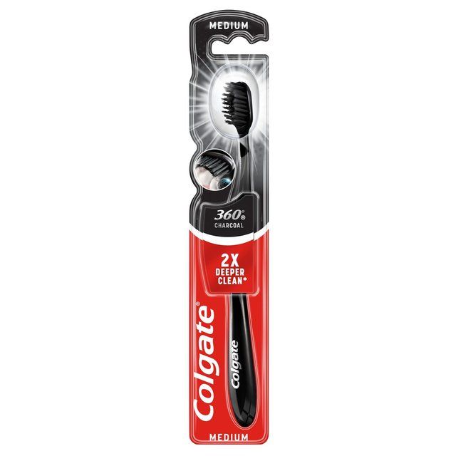 Colgate 360 Deep Clean Black Medium Toothbrush