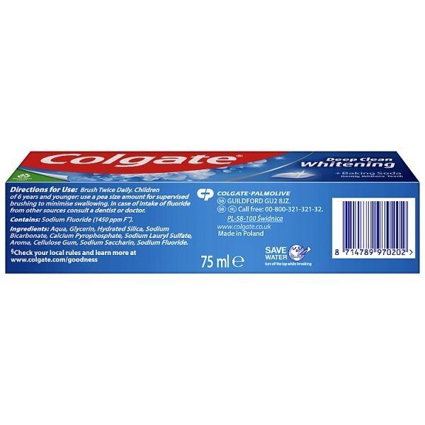 Colgate Deep Clean Whitening Toothpaste 75ml