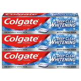 Colgate Deep Clean Whitening with Baking Soda Toothpaste   3 x 75ml