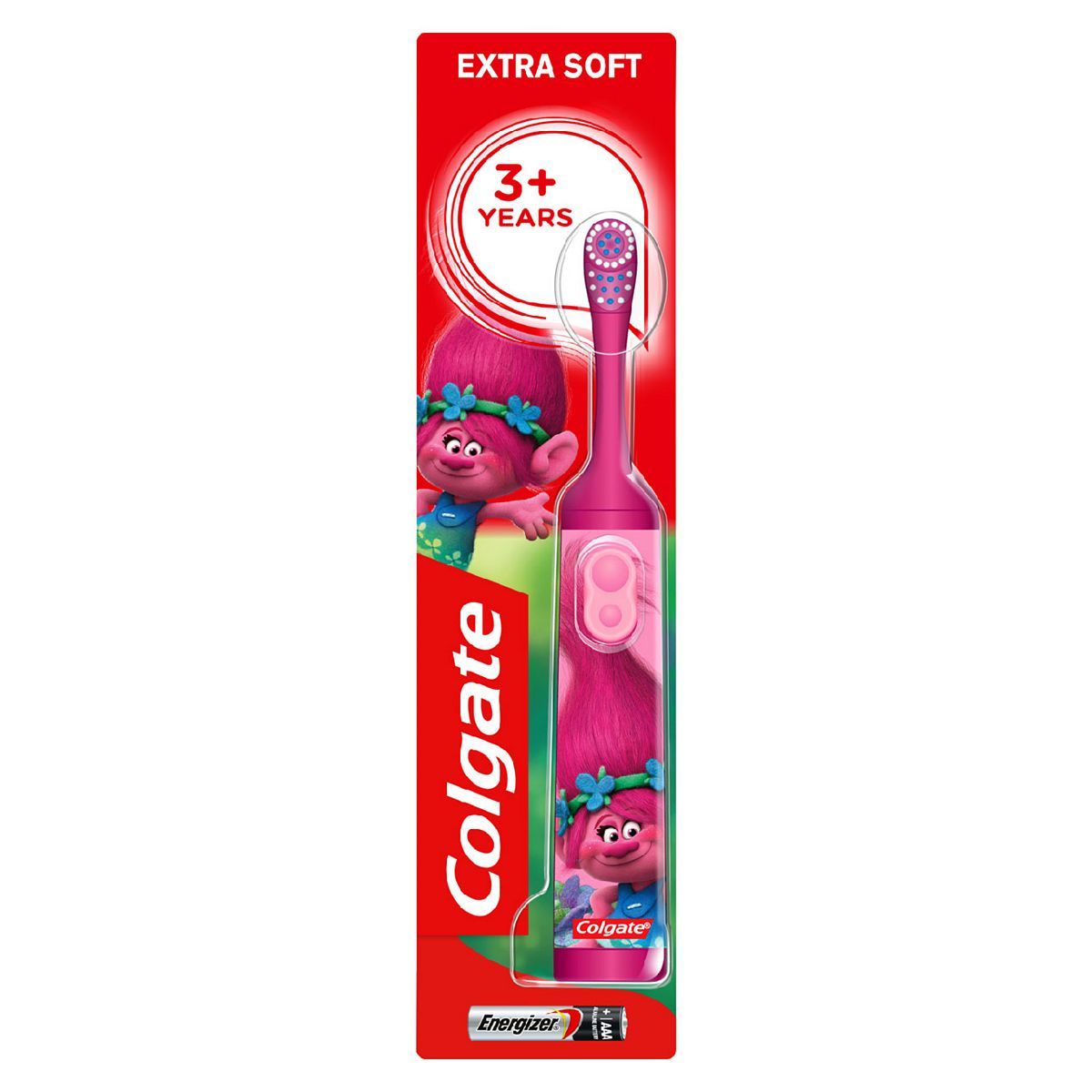 Colgate Kids 3+ Years Trolls Extra Soft Battery Toothbrush