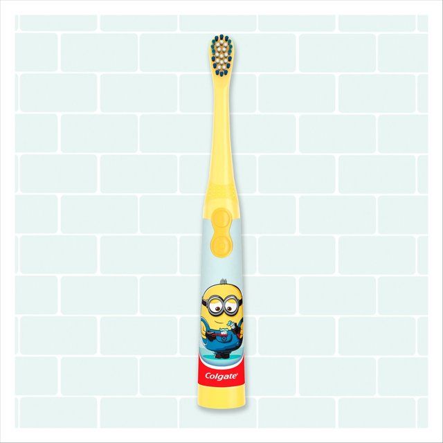 Colgate Kids Minions Extra Soft Battery Toothbrush  3+ Years