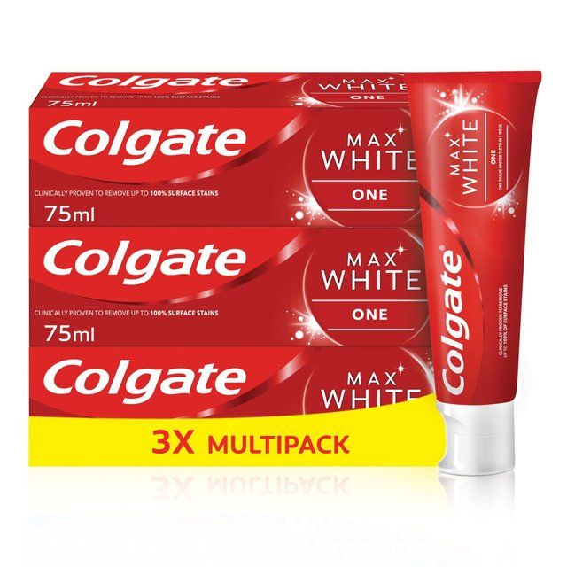 Colgate Max White One Whitening Toothpaste   3 x 75ml