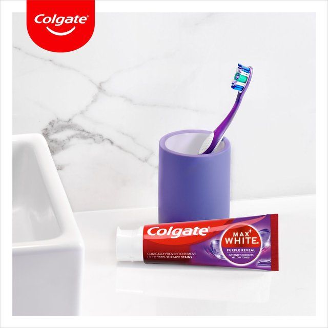 Colgate Max White Purple Toothpaste   75ml