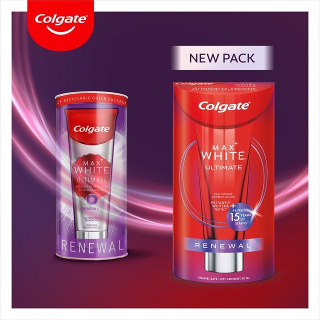 Colgate Max White Ultimate Renewal Whitening Toothpaste   75ml