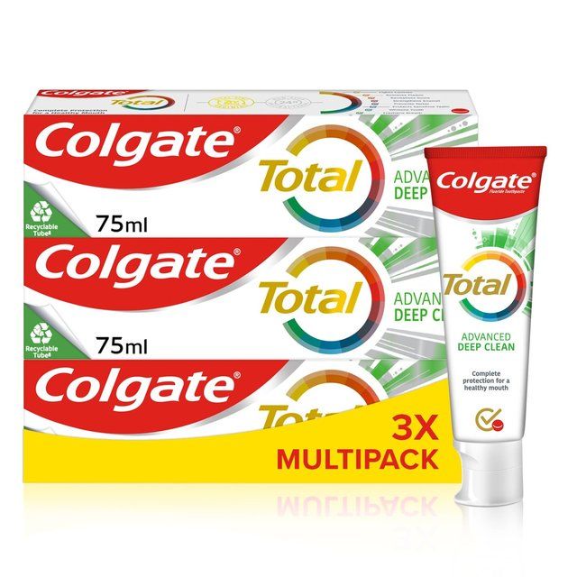 Colgate Total Advanced Deep Clean Toothpaste   3 x 75ml