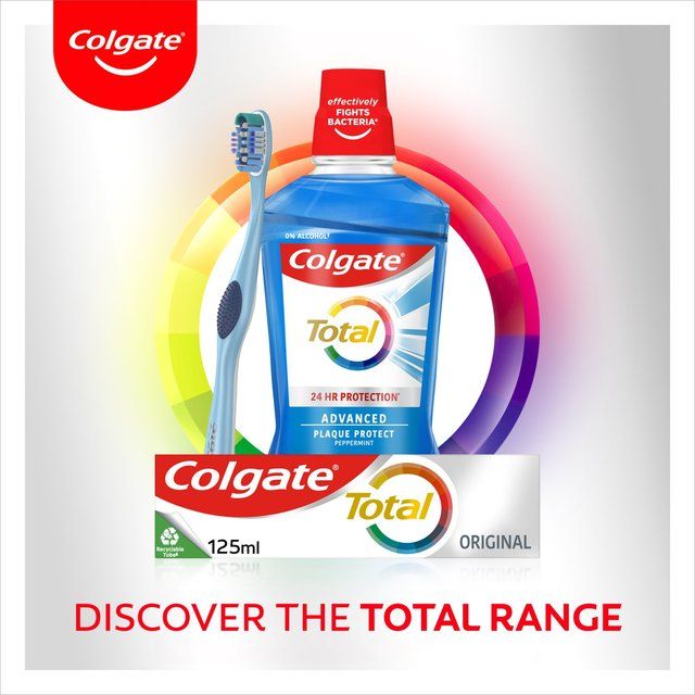 Colgate Total Advanced Plaque Protect Peppermint Mouthwash Alcohol Free   500ml