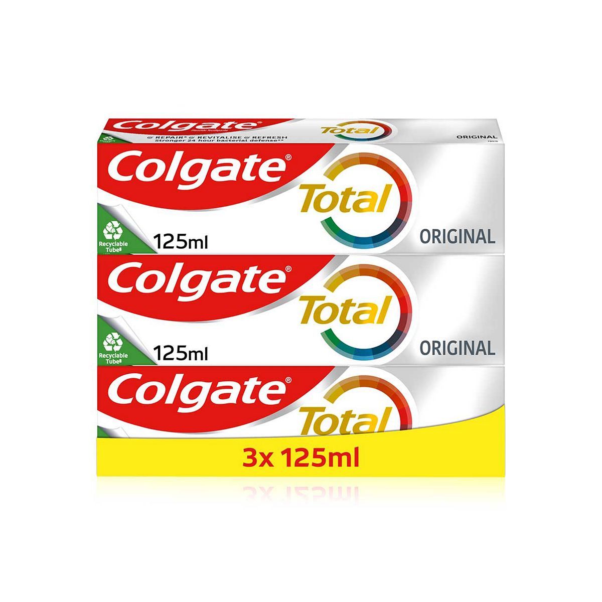 Colgate Total Original Toothpaste 125ml Pack of 3