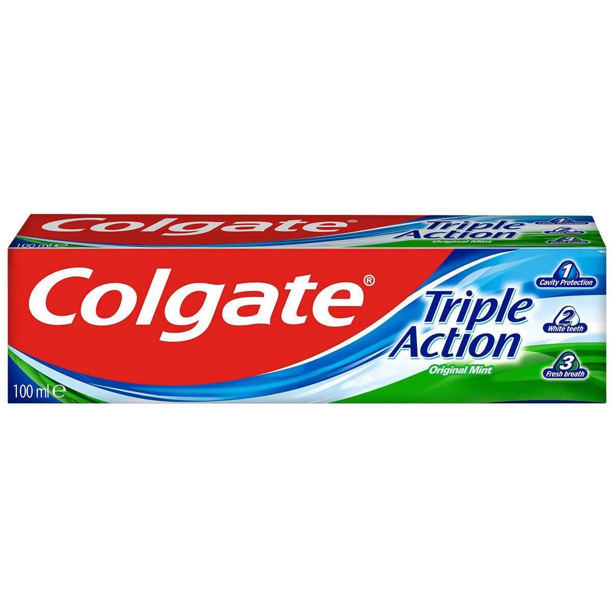 Colgate Triple Action Toothpaste, 12 x 100ml