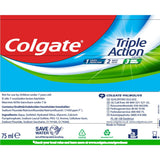 Colgate Triple Action Toothpaste, 12 x 75ml