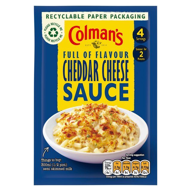 Colman's Cheddar Cheese Sauce Mix   40g