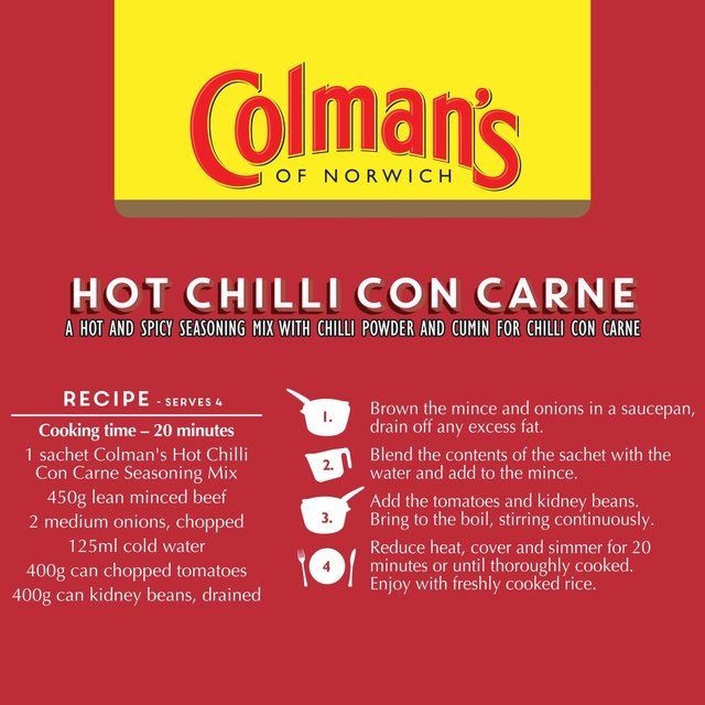 Colman's Chilli Con Carne Recipe Mix   50g