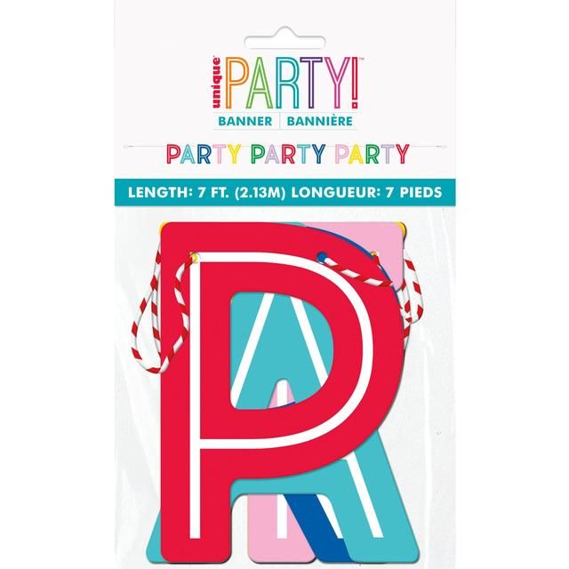 Colourful Party Letter Banner