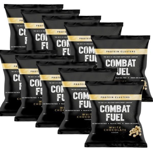 Combat Fuel Protein Clusters White Chocolate 10 Pack