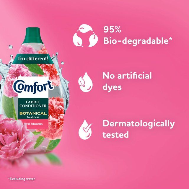 Comfort Botanical Fabric Conditioner First Blooms 64 washes   960ml