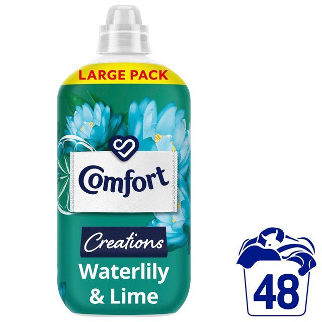 Comfort Creations Fabric Conditioner Waterlily & Lime 48 Washes   1400ml