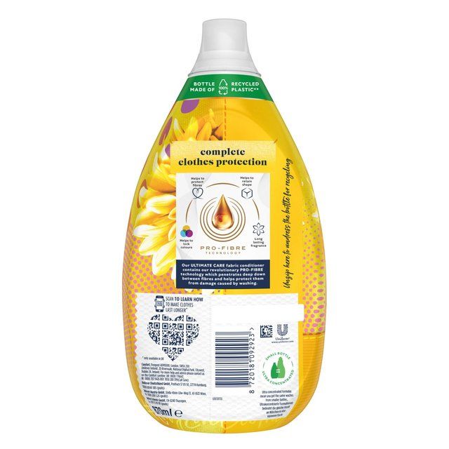 Comfort Intense Ultra Concentrated Fabric Conditioner Sunburst 58 Wash