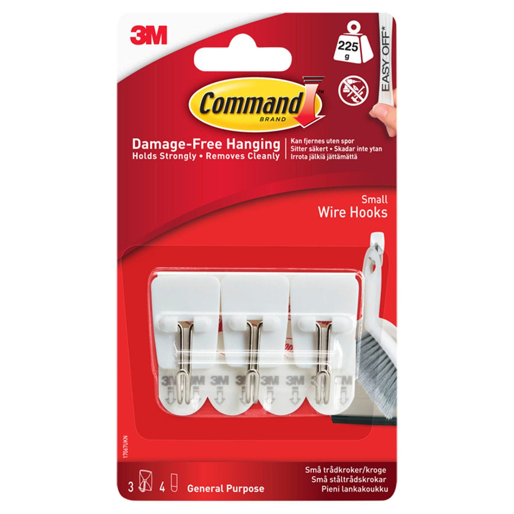 Command Wire Hooks Small 3 Hooks