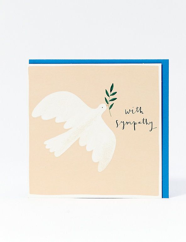 Contemporary Dove Sympathy Card